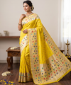 Yellow Paithani Silk Saree | Traditional Wedding Wear