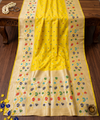 Yellow Paithani Silk Saree | Traditional Wedding Wear
