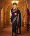 Black Banarasi Silk Saree | Festival & Ceremony Wear