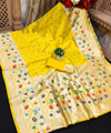 Yellow Paithani Silk Saree | Traditional Wedding Wear
