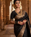 Black Banarasi Silk Saree | Festival & Ceremony Wear