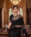 Black Banarasi Silk Saree | Festival & Ceremony Wear