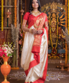 White Banarasi Silk Saree | Ethnic Wear for Women