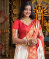 White Banarasi Silk Saree | Ethnic Wear for Women