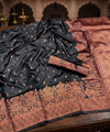 Black Banarasi Silk Saree | Festival & Ceremony Wear