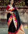 Black Banarasi Silk Saree | Bridal & Festive Wear
