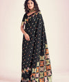 Black Banarasi Silk Saree | Bridal & Festive Wear