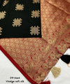 Black Banarasi Silk Saree | Bridal & Festive Wear
