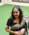 Black Banarasi Silk Saree | Bridal & Festive Wear