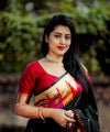 Black Banarasi Silk Saree | Bridal & Festive Wear