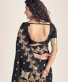 Black Banarasi Silk Saree | Bridal & Festive Wear