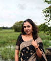 Black Banarasi Silk Saree | Bridal & Festive Wear