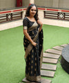 Black Banarasi Silk Saree | Bridal & Festive Wear