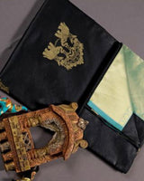 Black Banarasi Silk Saree | Ethnic Wear for Women