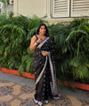 Black Banarasi Silk Saree | Ethnic Wear for Women