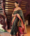 Black Banarasi Silk Saree | Ethnic Wear for Women