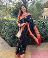 Black Banarasi Silk Saree | Ethnic Wear for Women