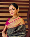 Black Banarasi Silk Saree | Ethnic Wear for Women