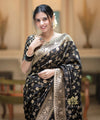 Black Banarasi Silk Saree | Ethnic Wear for Women