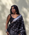 Black Banarasi Silk Saree | Ethnic Wear for Women