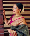 Black Banarasi Silk Saree | Ethnic Wear for Women