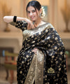 Black Banarasi Silk Saree | Ethnic Wear for Women
