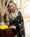 Black Banarasi Silk Saree | Ethnic Wear for Women