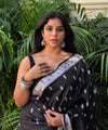 Black Banarasi Silk Saree | Ethnic Wear for Women