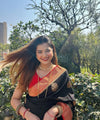 Black Banarasi Silk Saree | Ethnic Wear for Women
