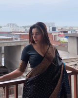 Black Banarasi Silk Saree | Festival & Ceremony Wear
