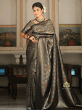Black Banarasi Silk Saree | Festival & Ceremony Wear