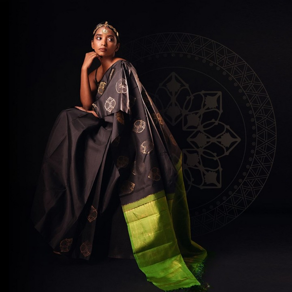 Black Banarasi Silk Saree | Festival & Ceremony Wear