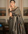 Black Banarasi Silk Saree | Festival & Ceremony Wear