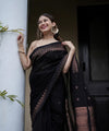 Black Banarasi Silk Saree | Festive & Party Wear