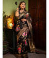 Black Banarasi Silk Saree | Festive & Party Wear