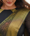 Black Banarasi Silk Saree | Festive & Party Wear