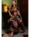 Black Banarasi Silk Saree | Festive & Party Wear