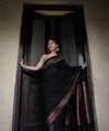 Black Banarasi Silk Saree | Festive & Party Wear