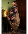 Black Banarasi Silk Saree | Festive & Party Wear