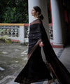 Black Banarasi Silk Saree | Festive & Party Wear