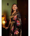 Black Banarasi Silk Saree | Festive & Party Wear