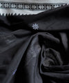 Black Banarasi Silk Saree | Traditional Puja Wear