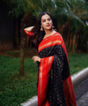 Black Banarasi Silk Saree | Traditional Wedding Wear