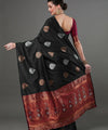 Black Banarasi Silk Saree | Traditional Wedding Wear