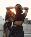 Black Banarasi Silk Saree | Traditional Wedding Wear