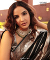 Black Banarasi Silk Saree | Traditional Zari Weave