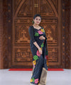 Black Banarasi Silk Saree | Traditional Zari Weave