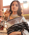 Black Banarasi Silk Saree | Traditional Zari Weave