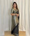 Black Banarasi Silk Saree | Traditional Zari Weave