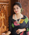 Black Banarasi Silk Saree | Traditional Zari Weave